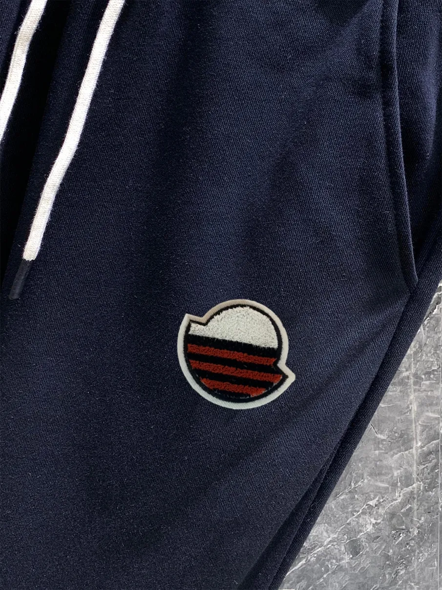 ✨Moncler Logo Factory 380g Black White ：Black Gray Size S-XL